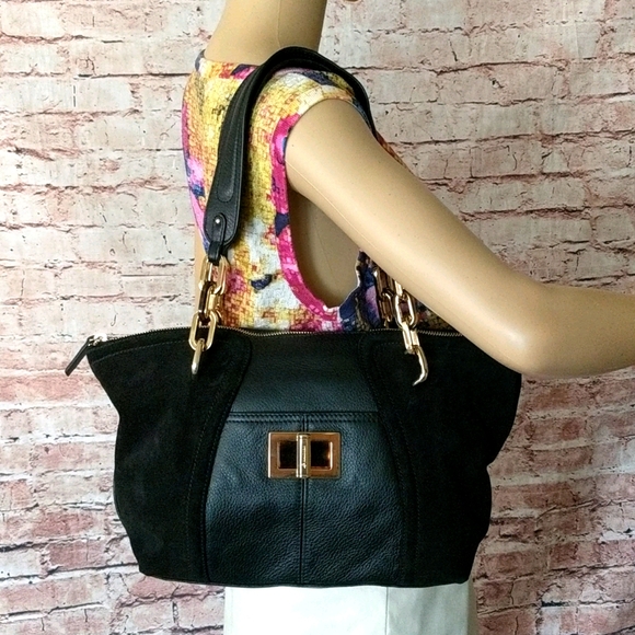 B. MAKOWSKY LEATHER SHOULDER BAG - Picture 3 of 12